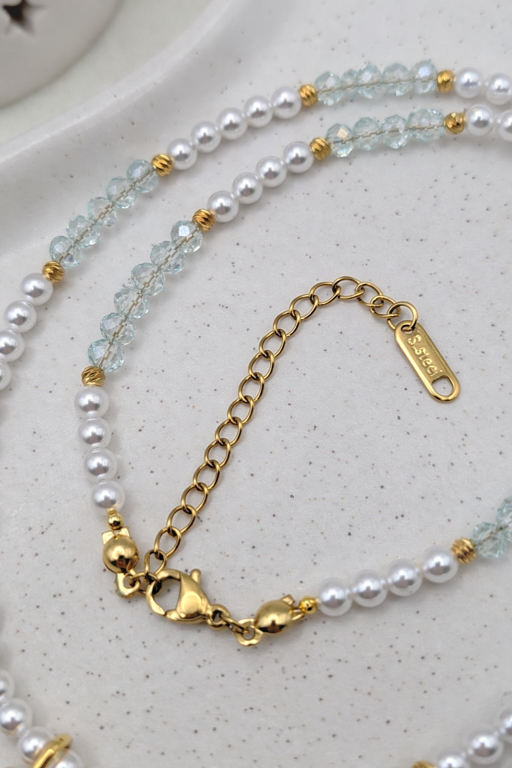 Perlenkette mit Pandora Kleeblatt | 925er Silber & Zirkonia – Special Edition | 1084
