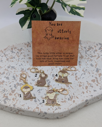 Pocket Hug - Glücks-Otter Anhänger - "You Are Otterly Amazing" | Aufmerksamkeit | Glücksbringer | Mutmacher | Geschenkidee | 1034
