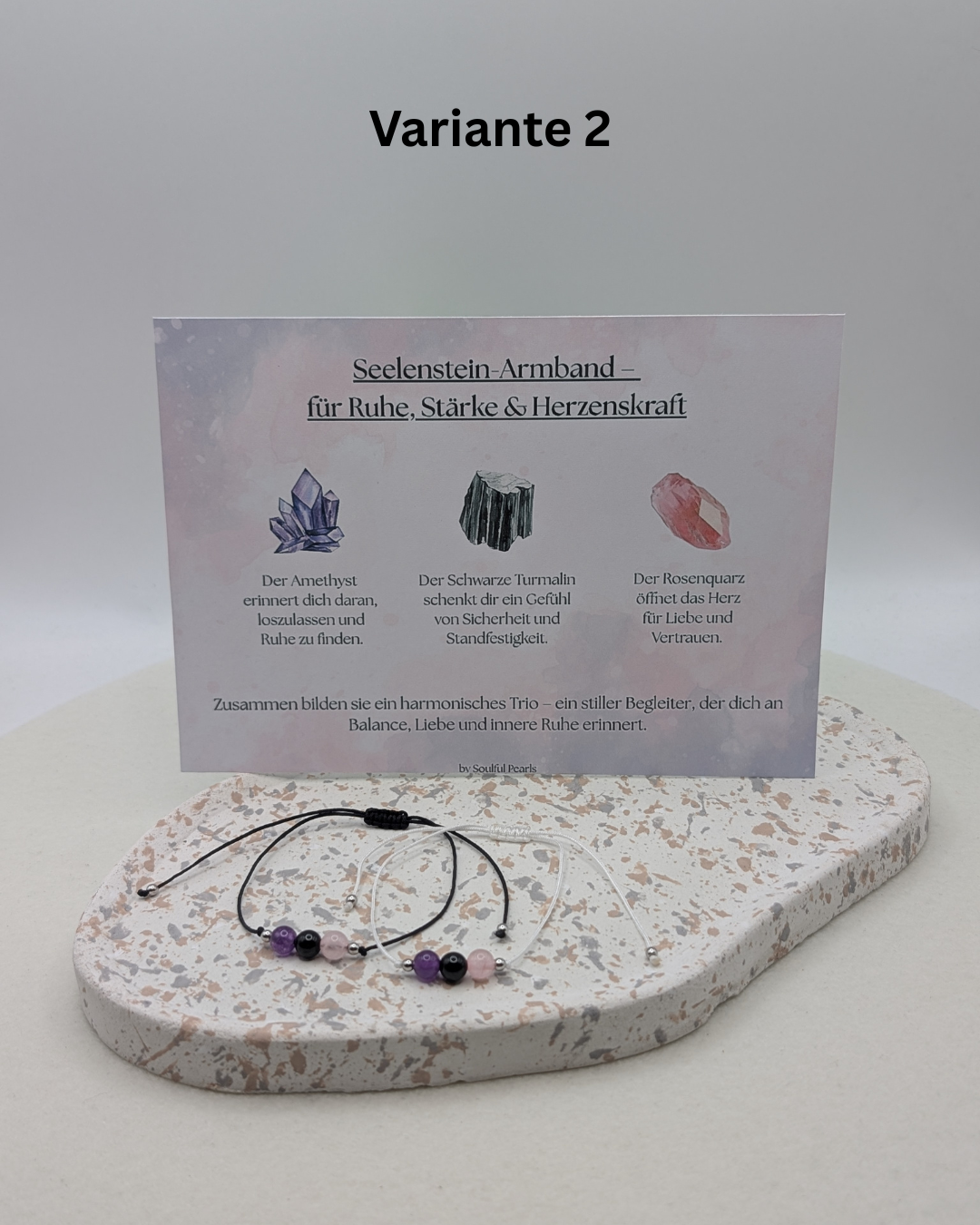 Seelenstein-Armband – handgefertigter Schmuck mit Natursteinen | symbolischer Begleiter in 3 Varianten | Amethyst, Tigerauge & mehr | 1037