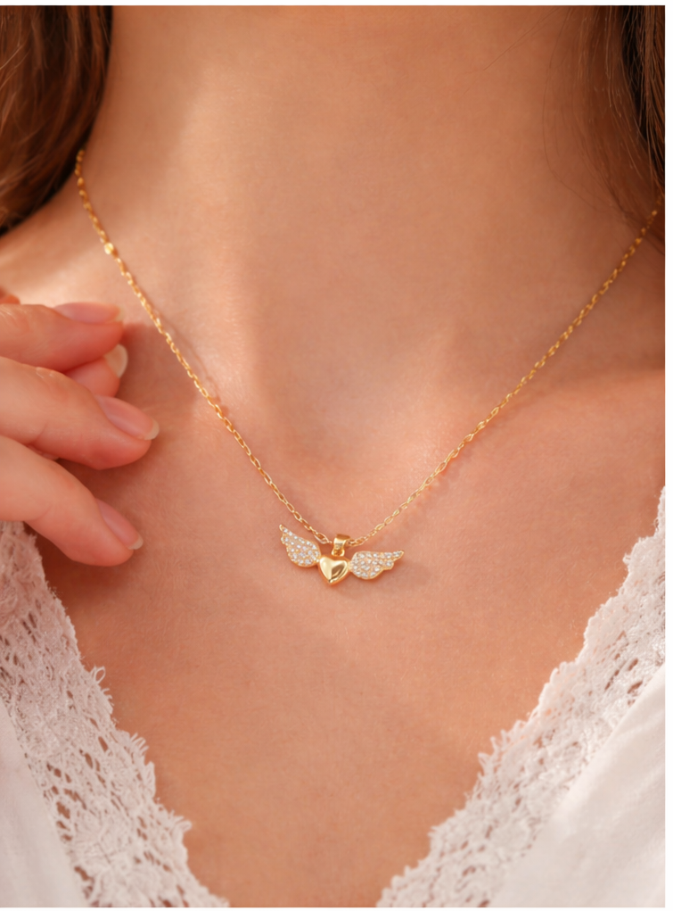 Kette „Angel Heart“ – Edelstahl | 18 K vergoldet | 1119