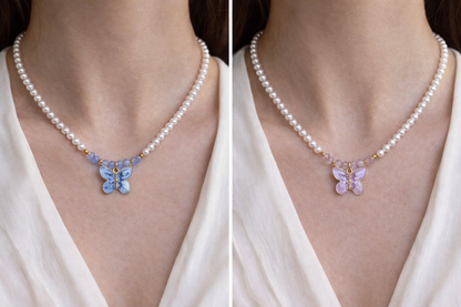 Butterfly Dream Perlenkette – zart & bedeutungsvoll | 1149