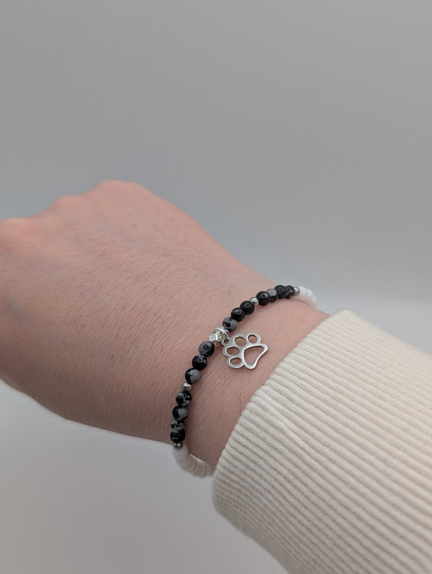 Pfoten Armband „Paw Love“ - Gold oder Silber | 1058