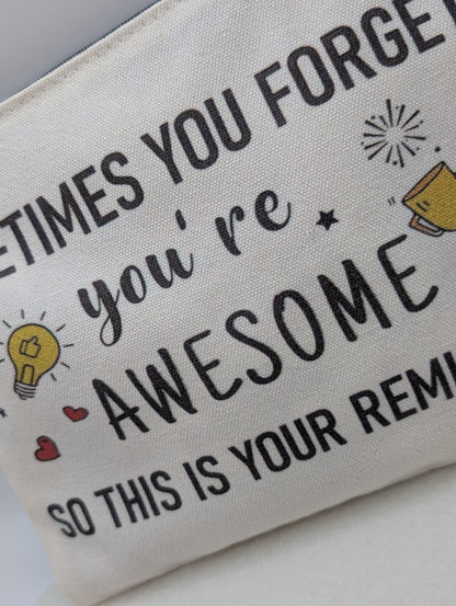„You’re Awesome“ Canvas-Tasche | 1137