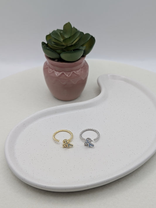 Fidget Spinner Ring "Bienchen" | in Gold oder Silber | 1021