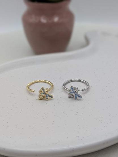 Fidget Spinner Ring "Bienchen" | in Gold oder Silber | 1021