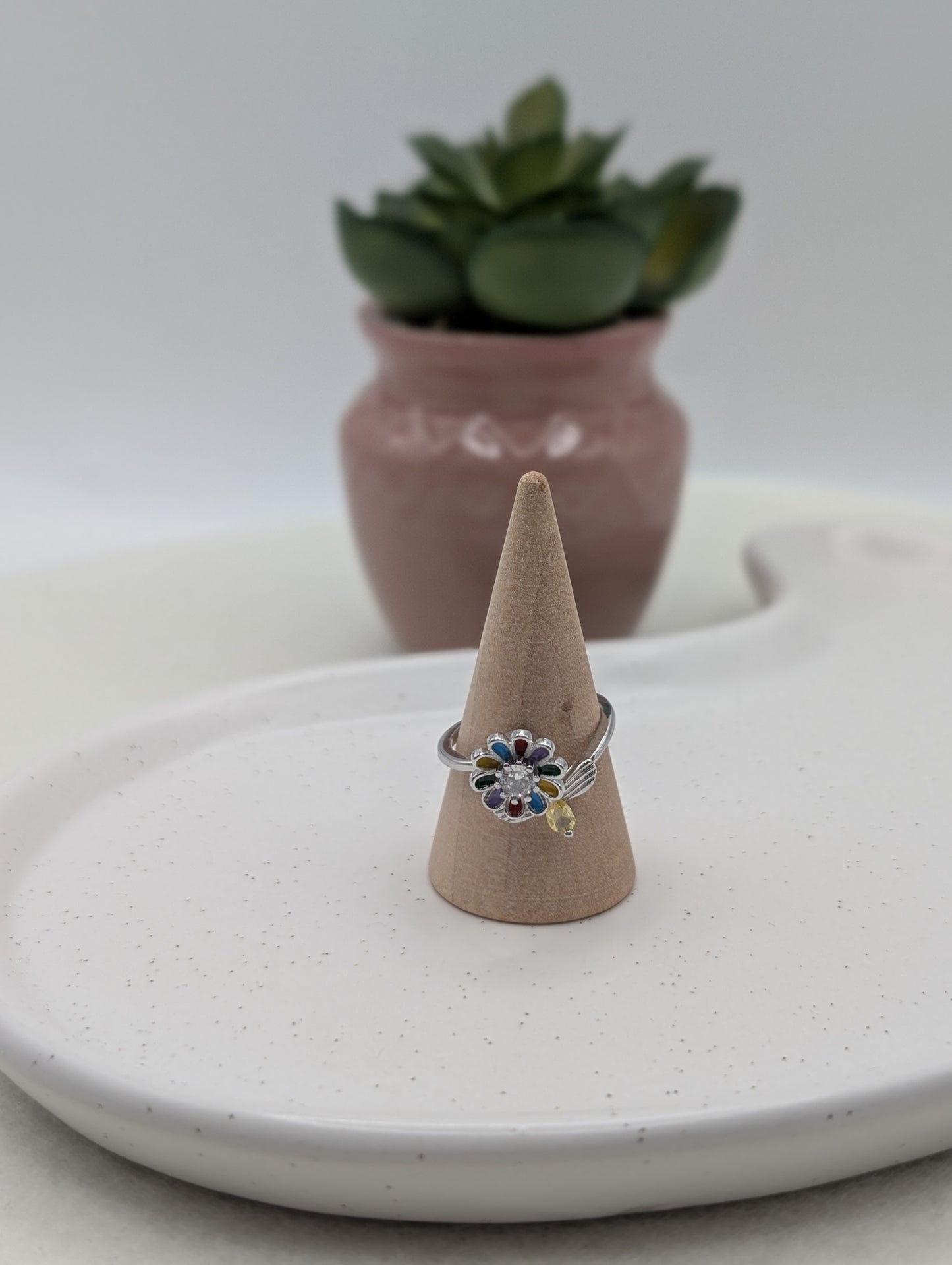 Fidget Spinner Ring "Blümchen" | 1022