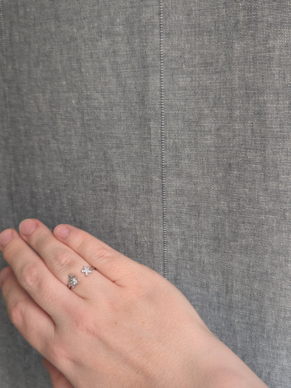 Verstellbarer Ring mit Schildkröte & Seestern – Edelstahl | Silber oder Gold | 1170