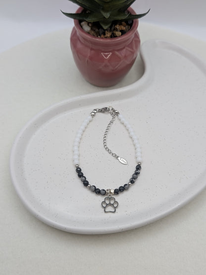 Pfoten Armband „Paw Love“ - Gold oder Silber | 1058