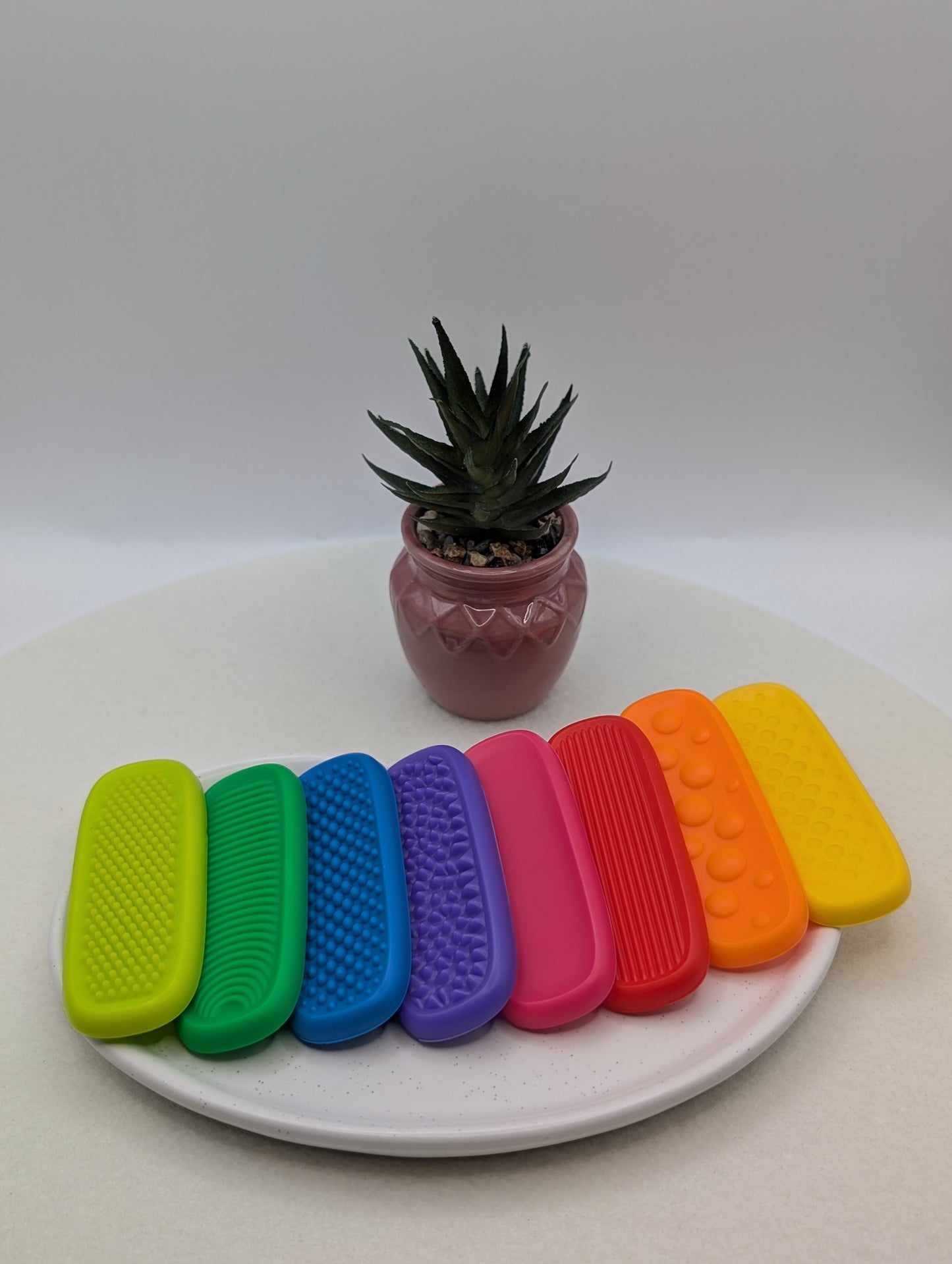 Bunte Sensorik Pads im 8er Set | Silikon | Skills | Fidget | Achtsamkeit | 1027