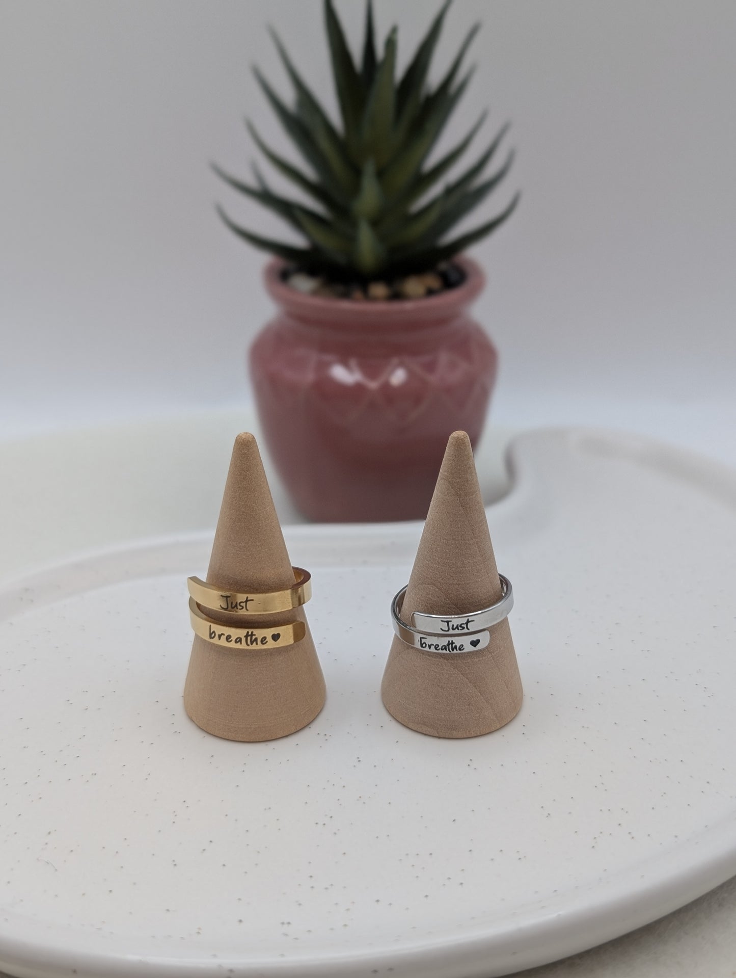 Otter Anti-Stress Geschenkset – Edelstahlring - Karte mit Umschlag | Pocket Hug | 1043