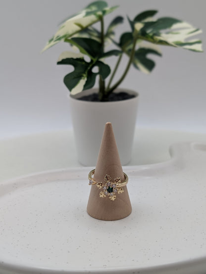 Fidget Ring Schneeflocke – Edelstahl | 1044