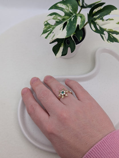 Fidget Ring Schneeflocke – Edelstahl | 1044