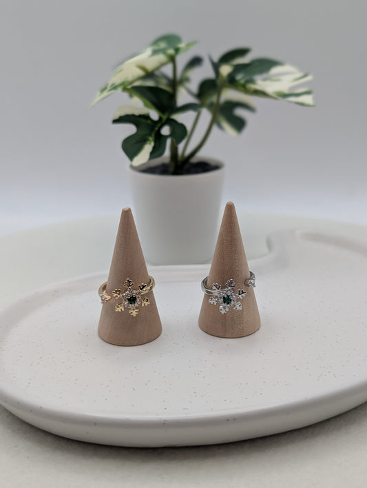 Fidget Ring Schneeflocke – Edelstahl | 1044