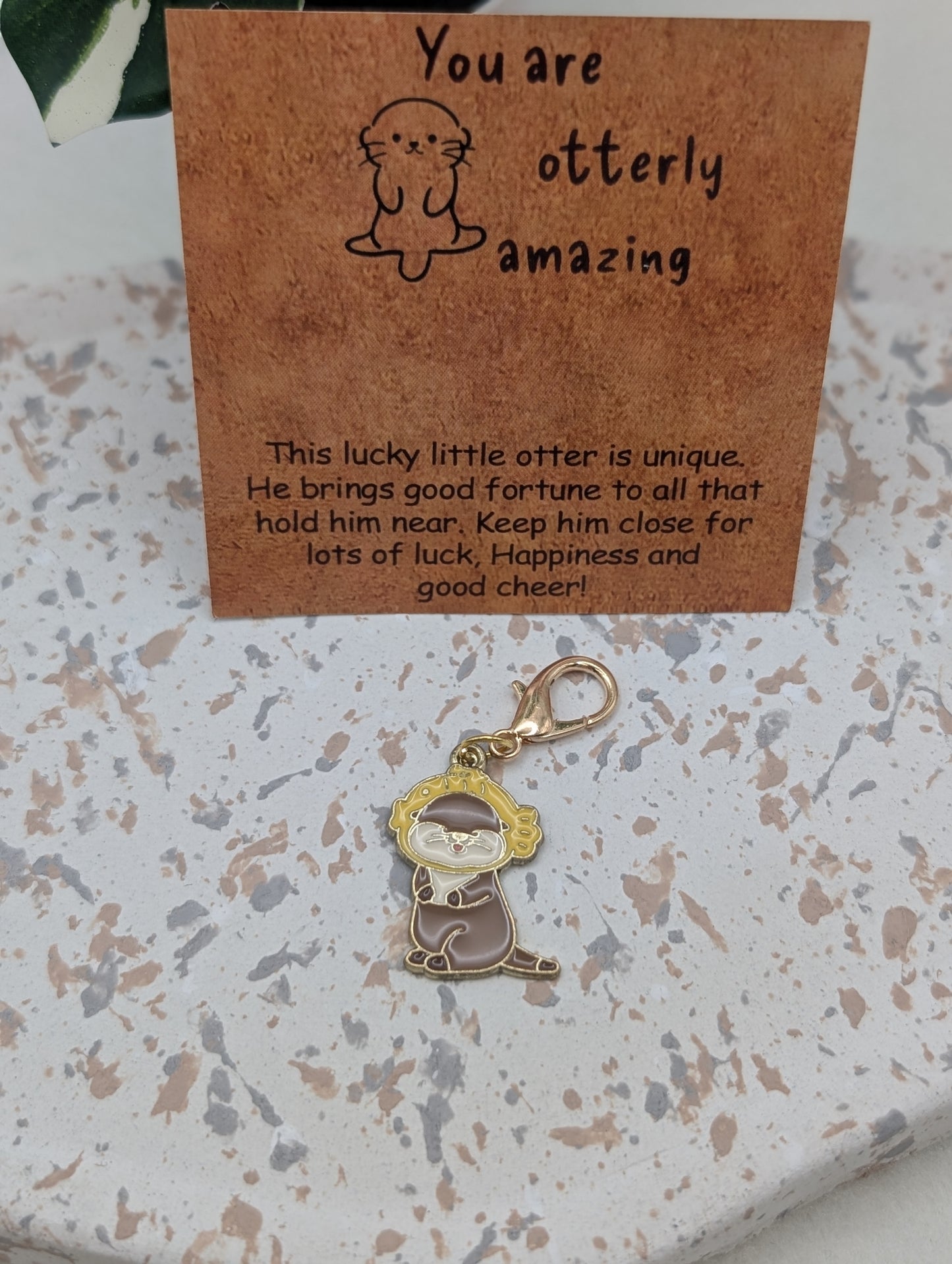 Pocket Hug - Glücks-Otter Anhänger - "You Are Otterly Amazing" | Aufmerksamkeit | Glücksbringer | Mutmacher | Geschenkidee | 1034