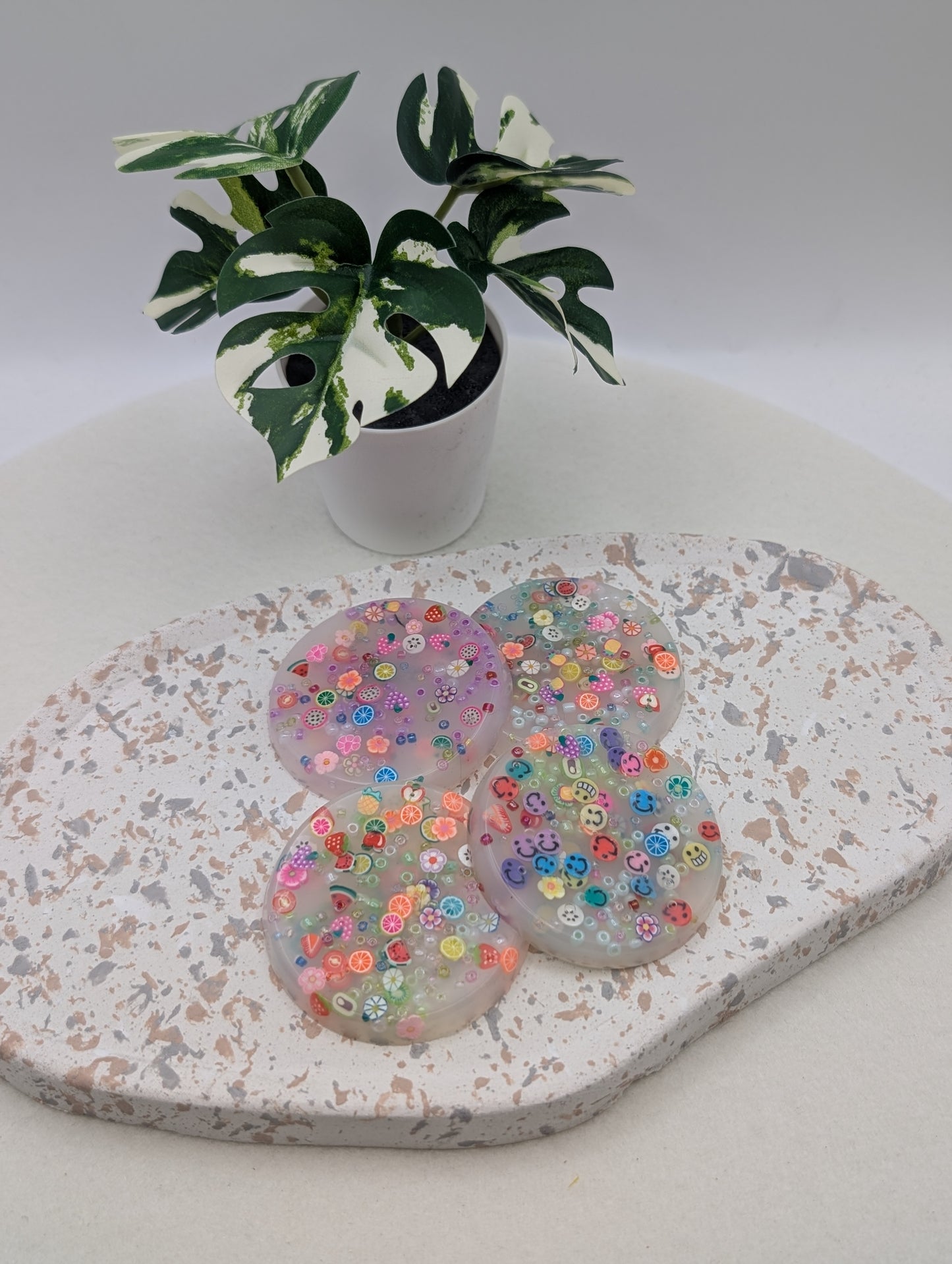 Picky Pads mit leichtem Zitrusduft Rund & Bunt | Handmade Sensorik Picky Pad | Stressabbau | 1047