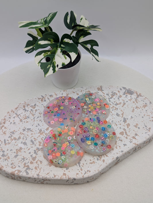 Picky Pads mit leichtem Zitrusduft Rund & Bunt | Handmade Sensorik Picky Pad | Stressabbau | 1047