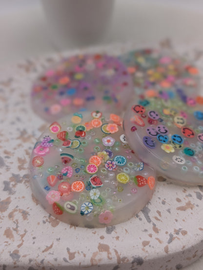 Picky Pads mit leichtem Zitrusduft Rund & Bunt | Handmade Sensorik Picky Pad | Stressabbau | 1047
