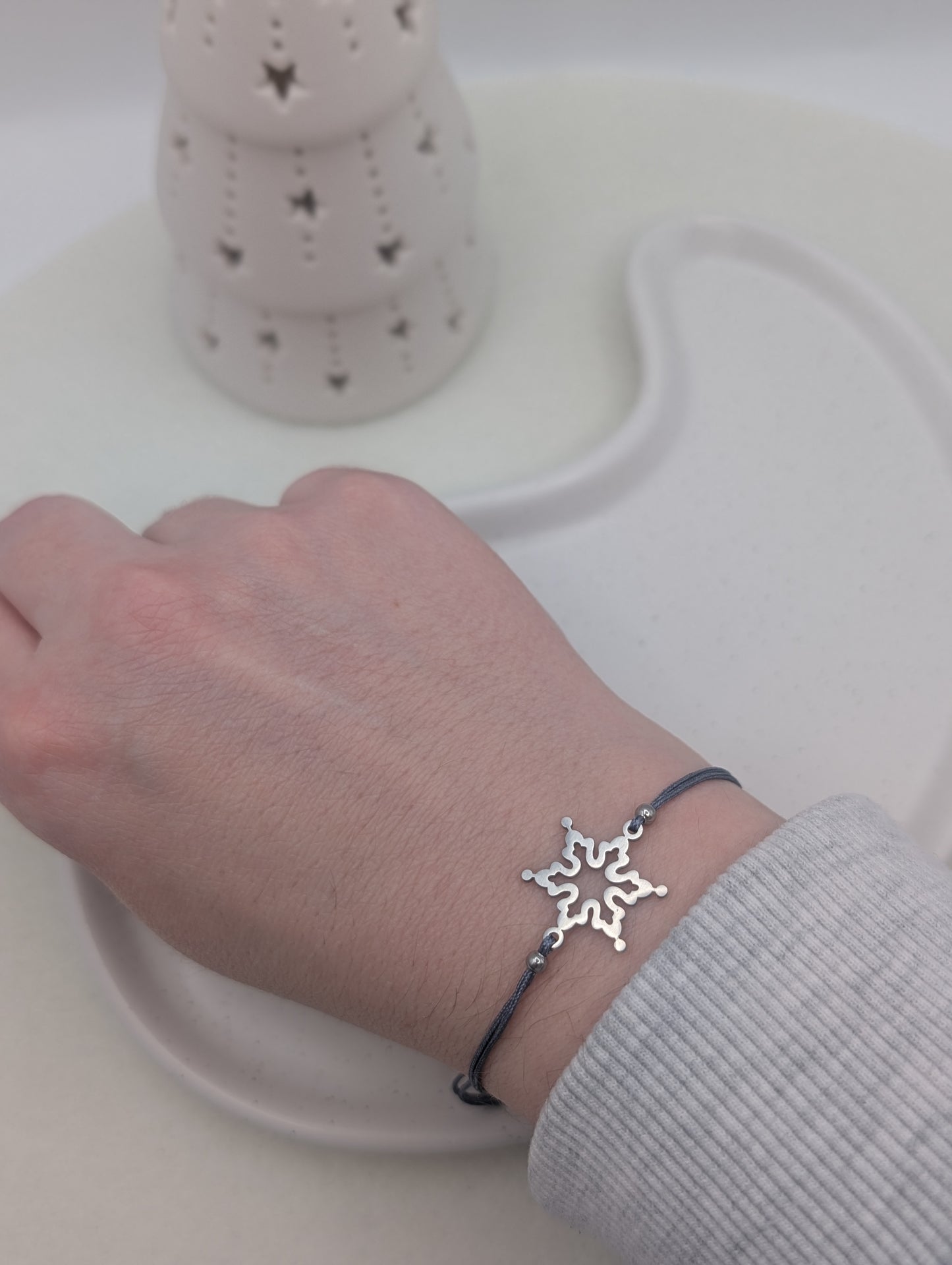 Zartes Schneeflocken-Armband – Gold oder Silber | 1061