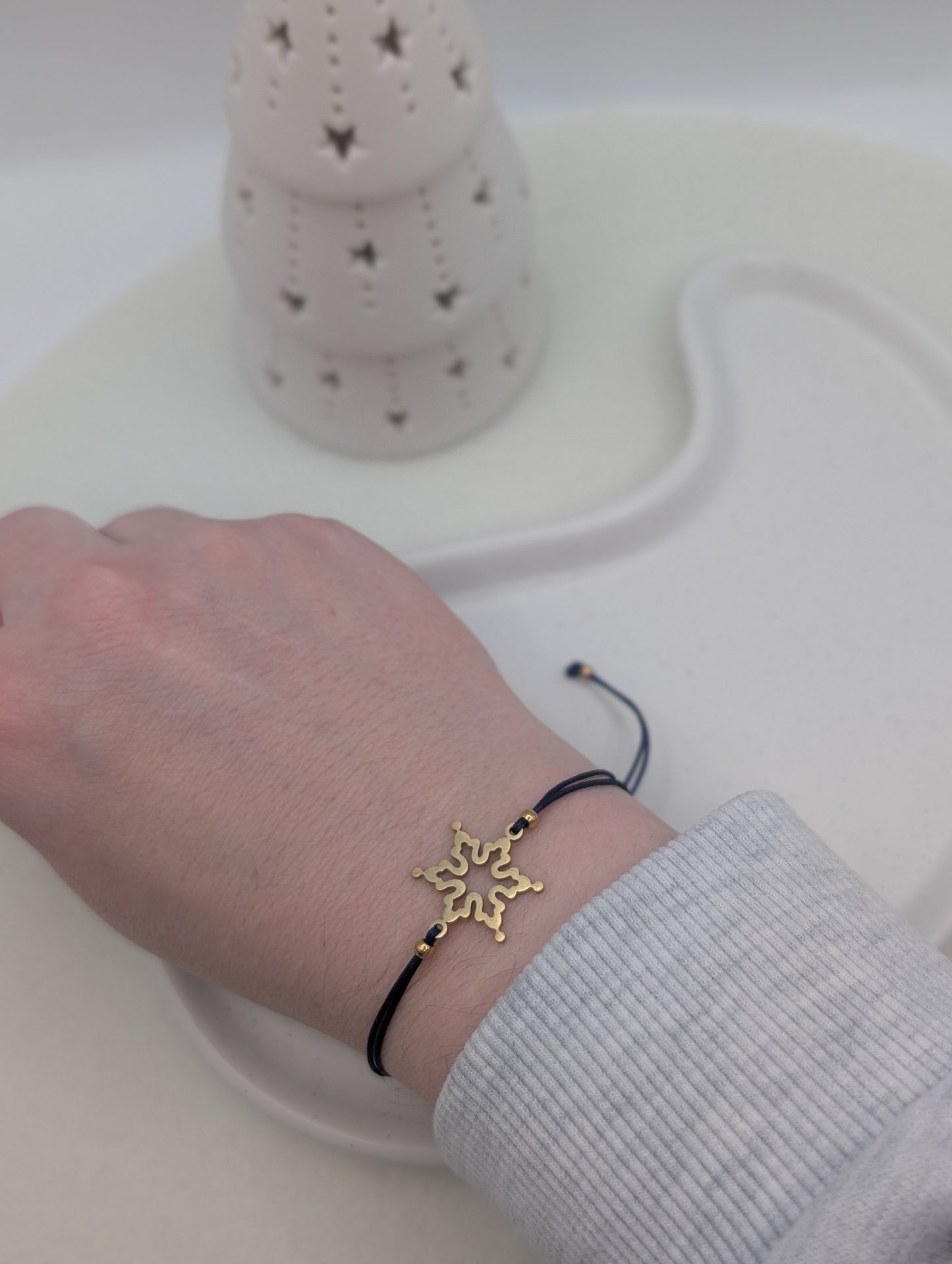 Zartes Schneeflocken-Armband – Gold oder Silber | 1061