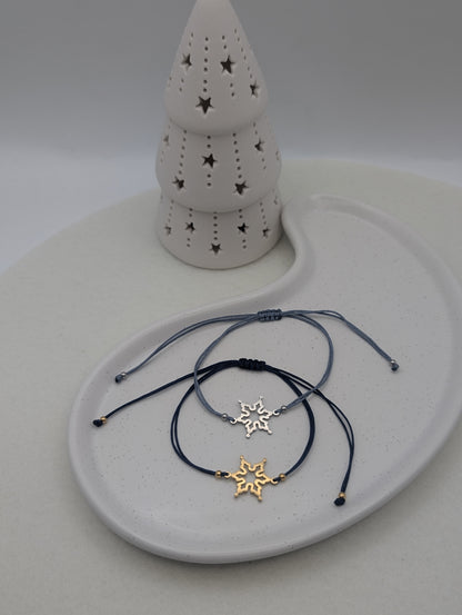 Zartes Schneeflocken-Armband – Gold oder Silber | 1061