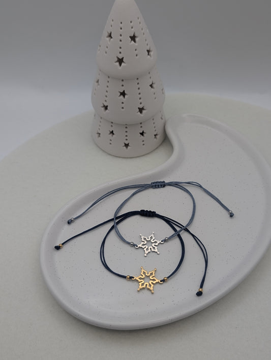 Zartes Schneeflocken-Armband – Gold oder Silber | 1061