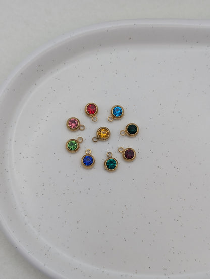 "Good Mood Necklace" Smiley Halskette – Edelstahl – personalisierbarer Kristallanhänger | 1105
