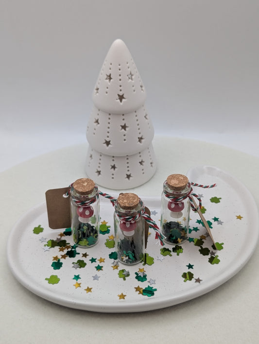 Glück im Glas – Mini Wunschglas mit Glückspilz und Konfetti | 1069