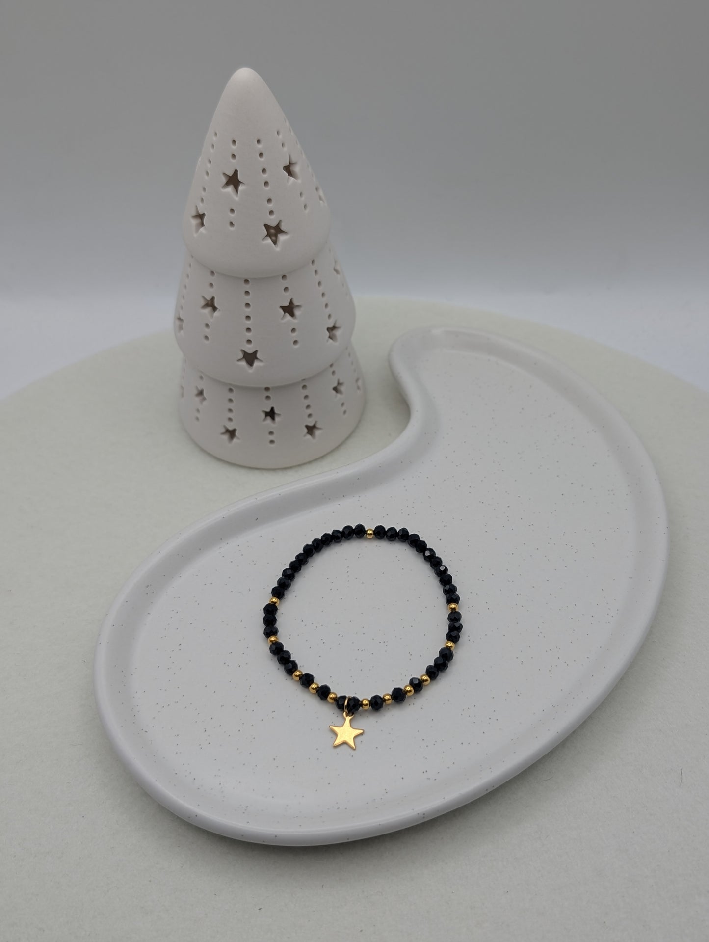 Armband mit facettierten Perlen & Sternanhänger | 1085
