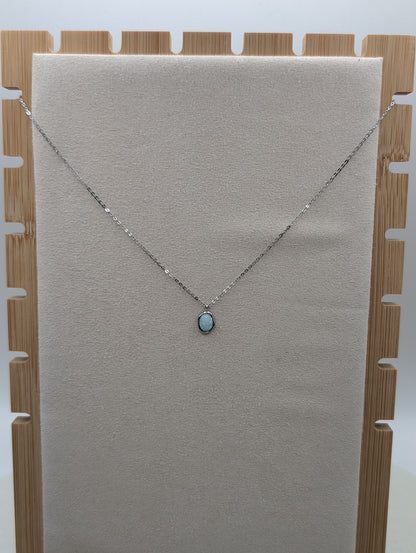 Kette mit Opal-Anhänger – 18 Karat vergoldet & Edelstahl | 1088