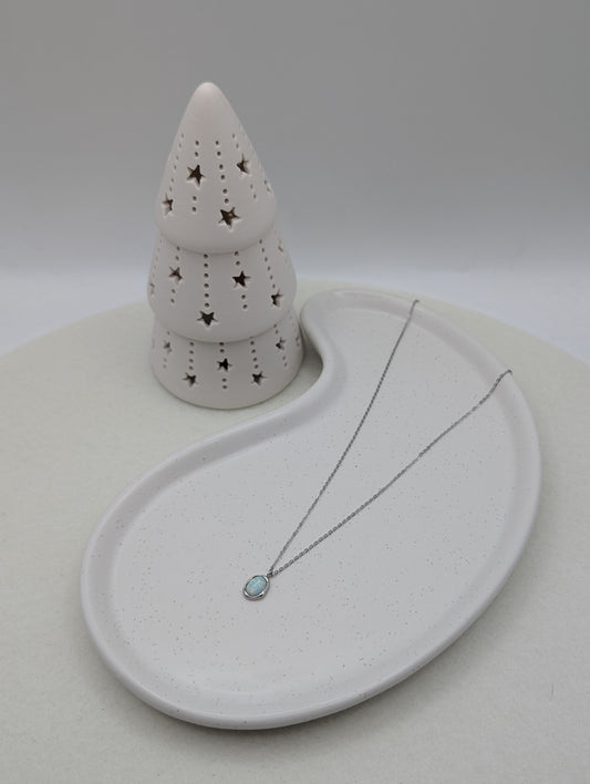 Kette mit Opal-Anhänger – 18 Karat vergoldet & Edelstahl | 1088