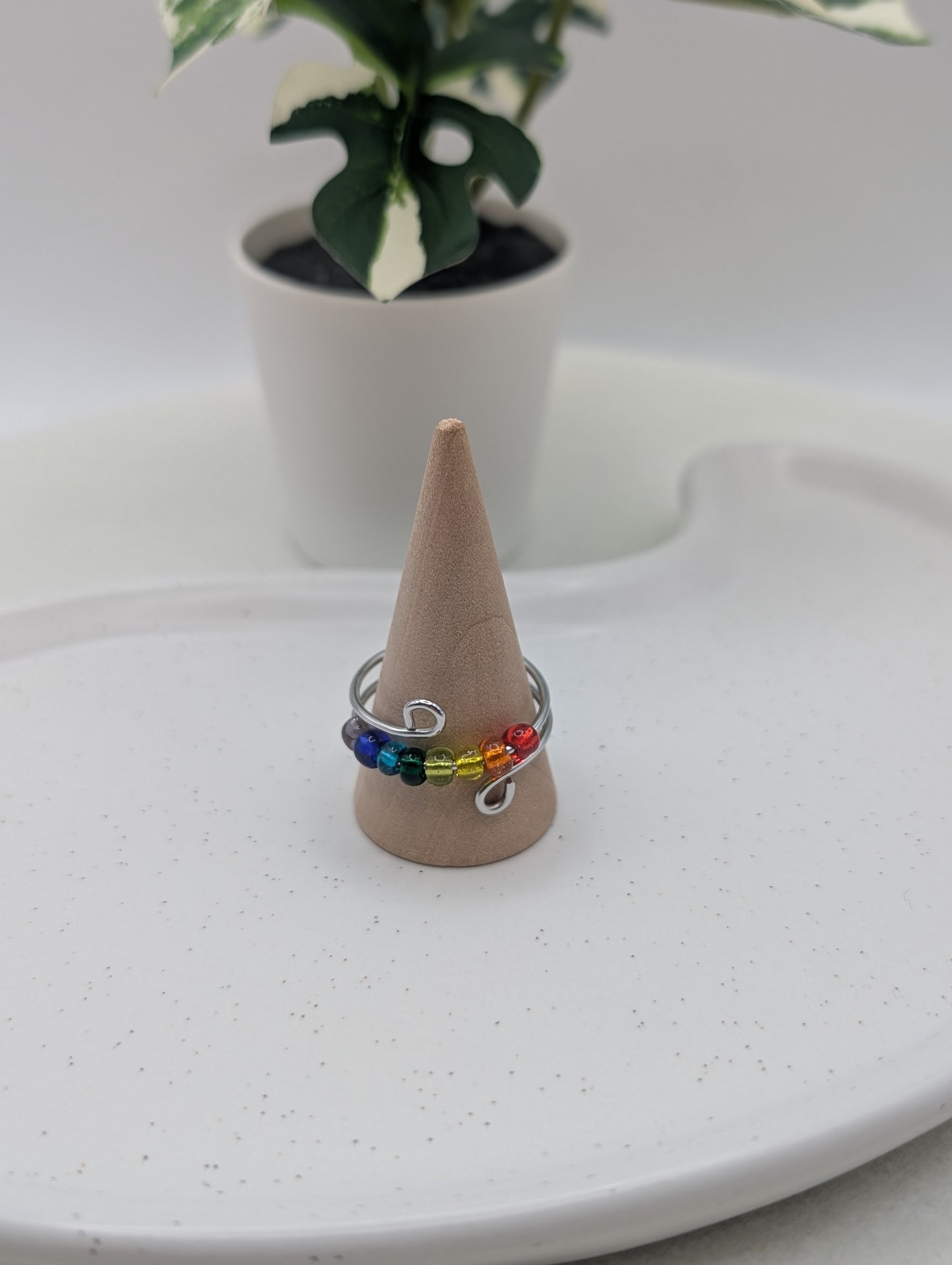 Verstellbarer Fidget Ring aus Edelstahl – handmade | Gold oder Silber | 1094