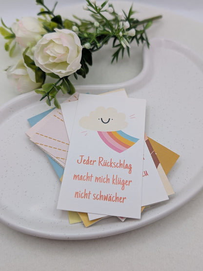 Affirmationskärtchen – 25 liebevolle Impulse für mentale Stärke im Alltag | 1097