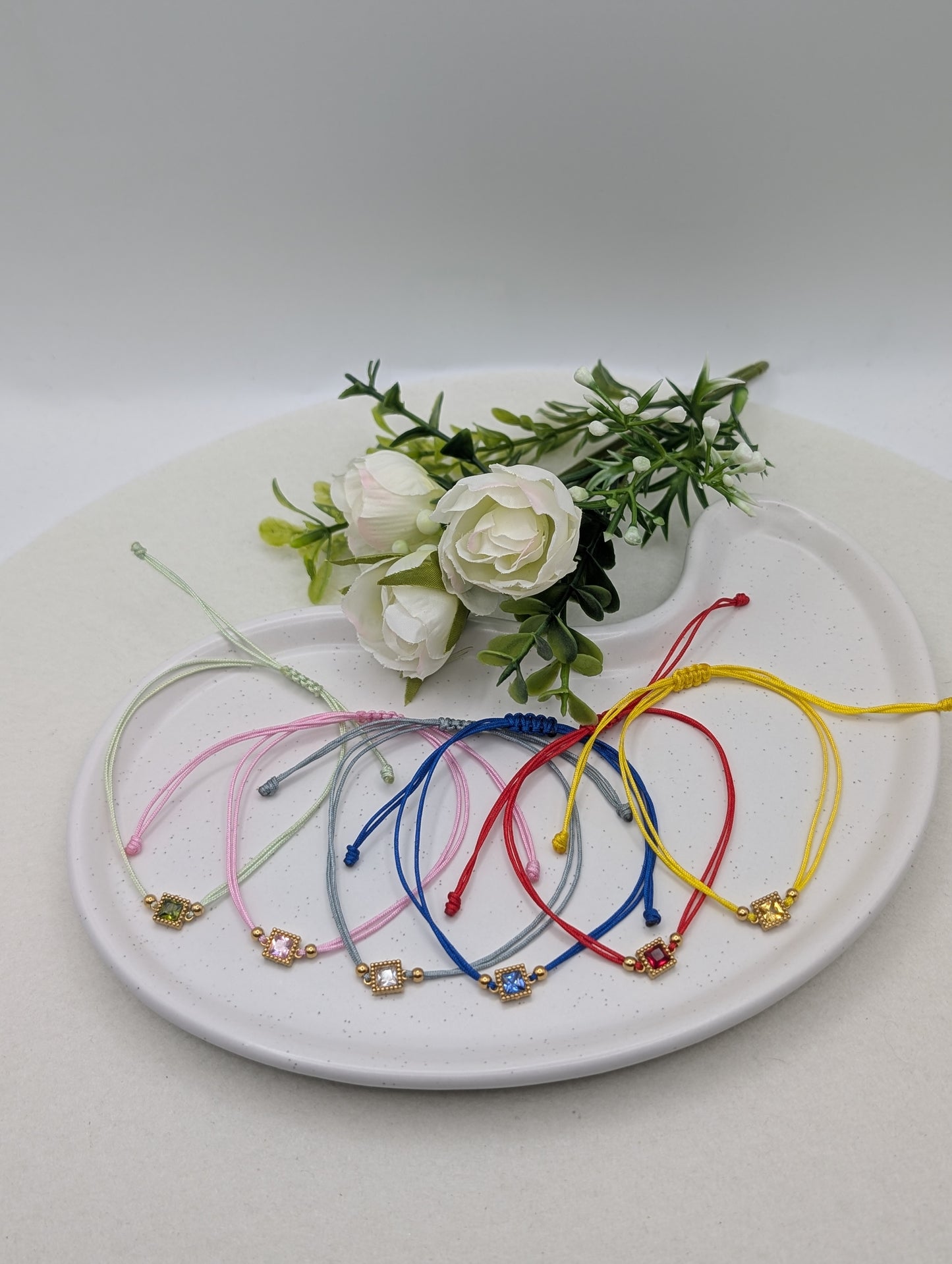 "Every Day Crystal Bracelet" - Zartes Statement-Armband mit funkelndem Kristall in 6 Farben – verstellbar | 1103