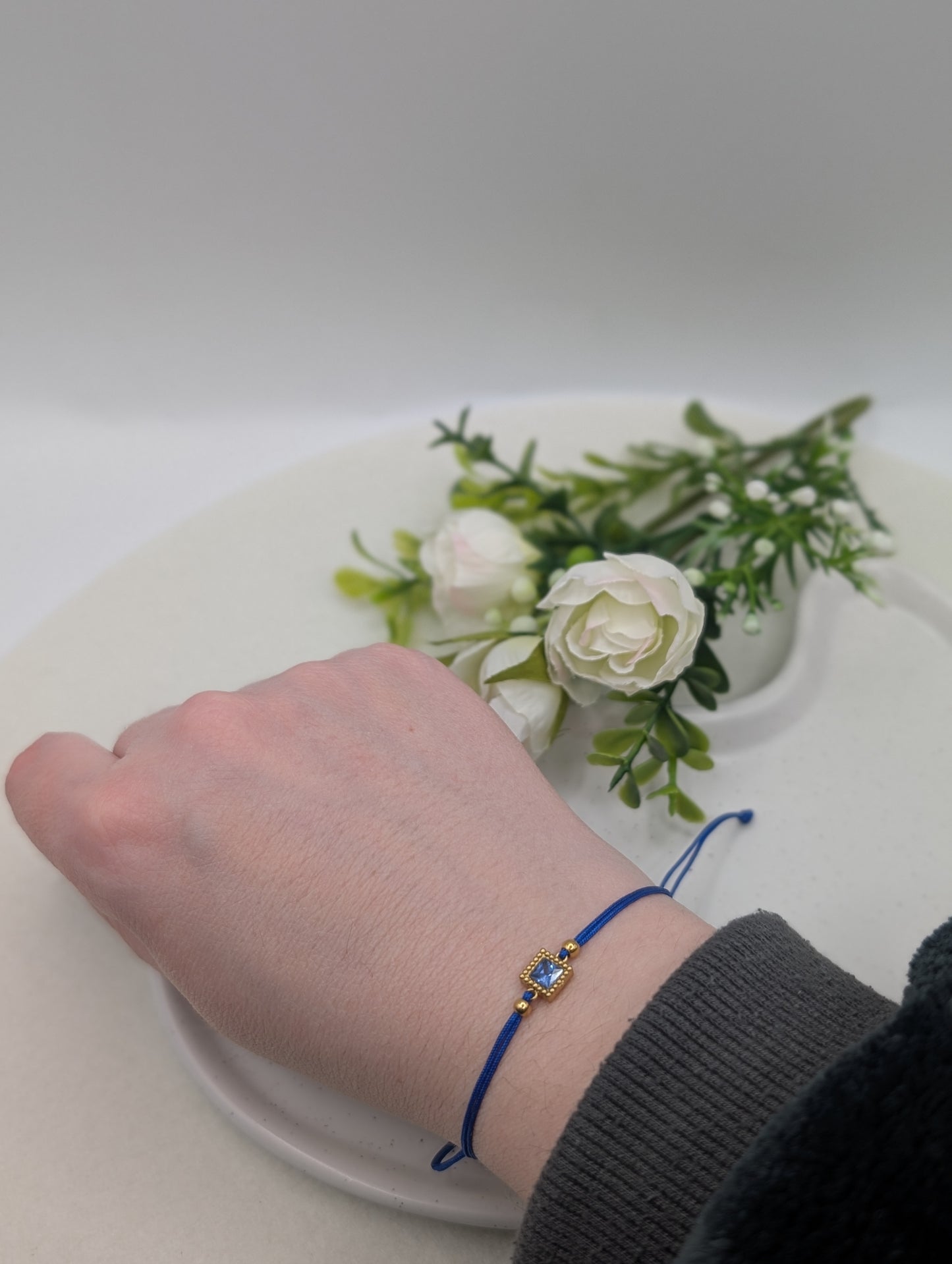 "Every Day Crystal Bracelet" - Zartes Statement-Armband mit funkelndem Kristall in 6 Farben – verstellbar | 1103