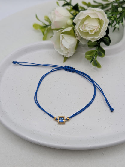 "Every Day Crystal Bracelet" - Zartes Statement-Armband mit funkelndem Kristall in 6 Farben – verstellbar | 1103