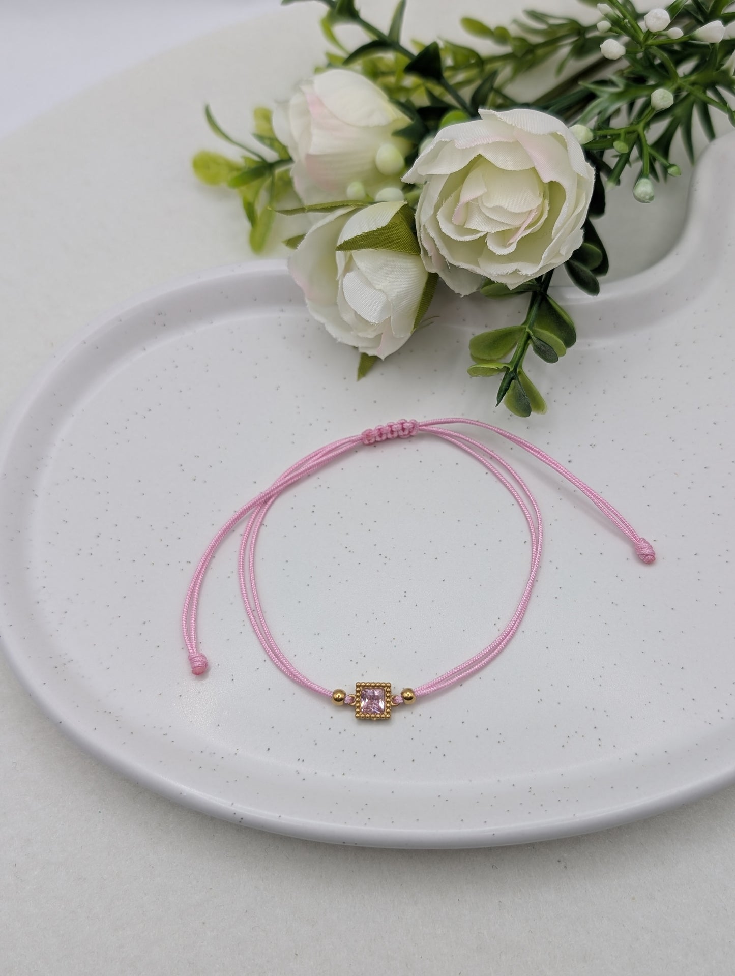 "Every Day Crystal Bracelet" - Zartes Statement-Armband mit funkelndem Kristall in 6 Farben – verstellbar | 1103