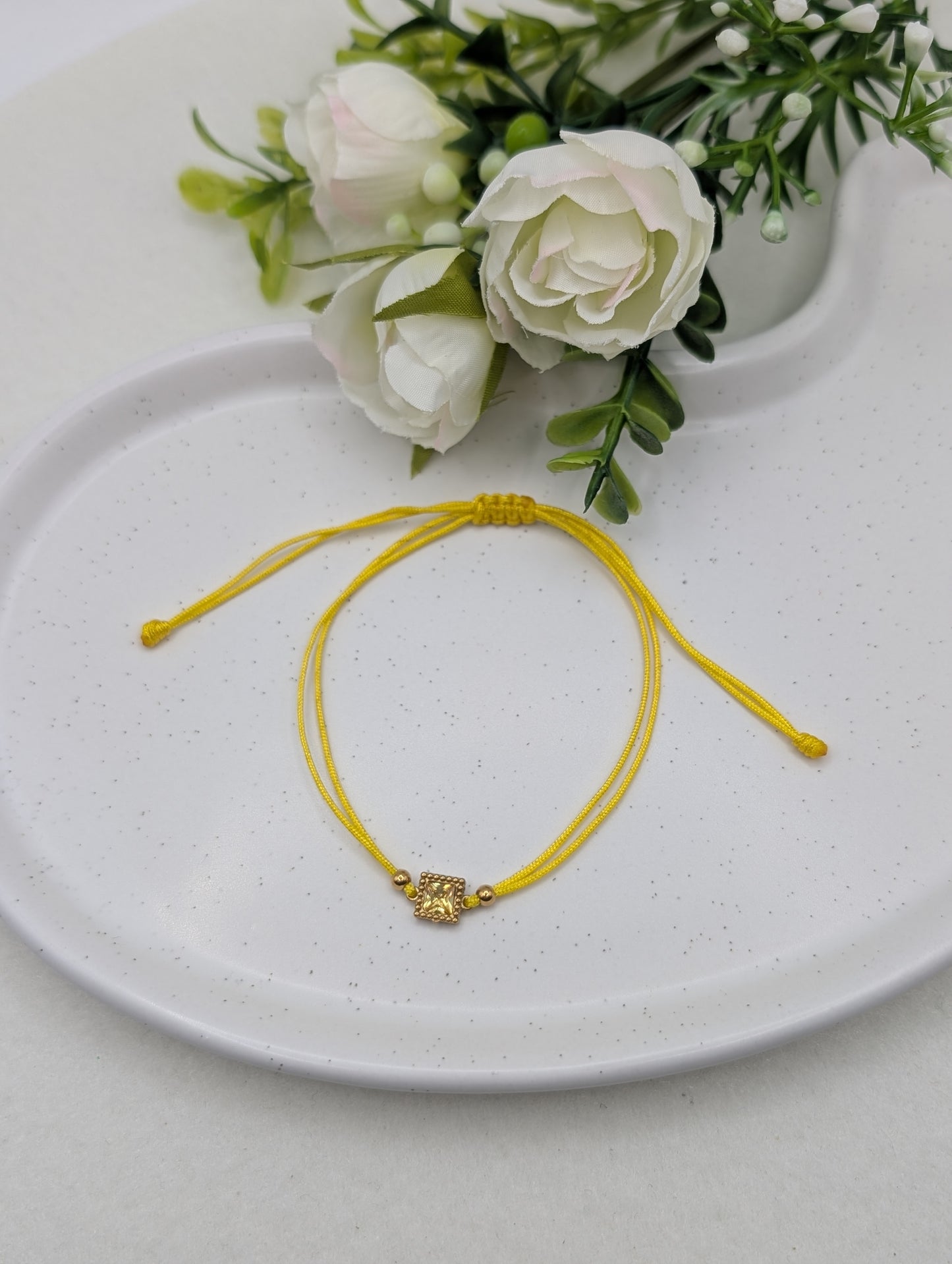 "Every Day Crystal Bracelet" - Zartes Statement-Armband mit funkelndem Kristall in 6 Farben – verstellbar | 1103