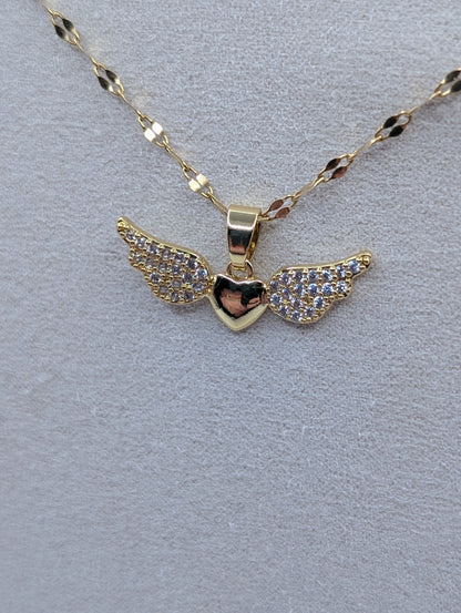 Kette „Angel Heart“ – Edelstahl | 18 K vergoldet | 1119