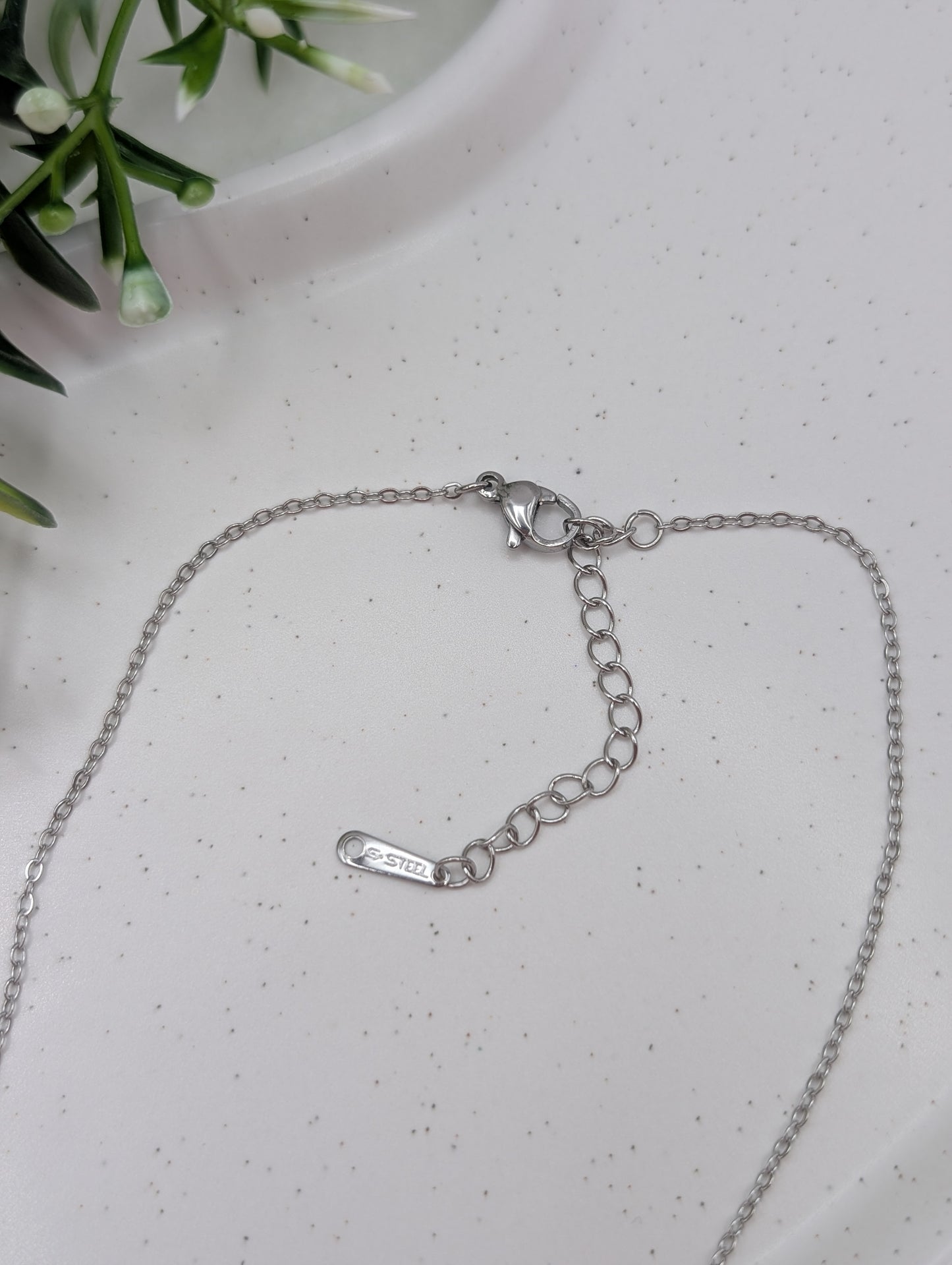 Edelstahlkette „Moon Butterfly“ – 18 Karat vergoldet | 1117