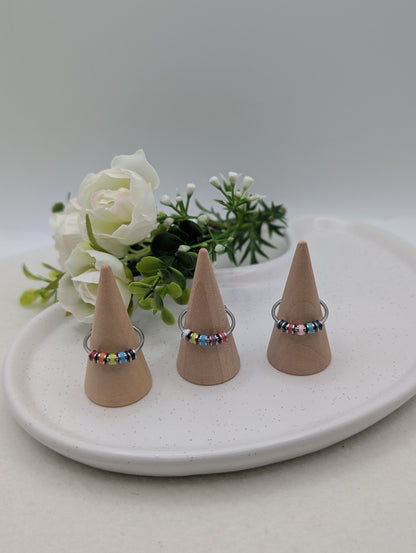 Fidget Ring mit beweglichen bunten Ringen | 1117