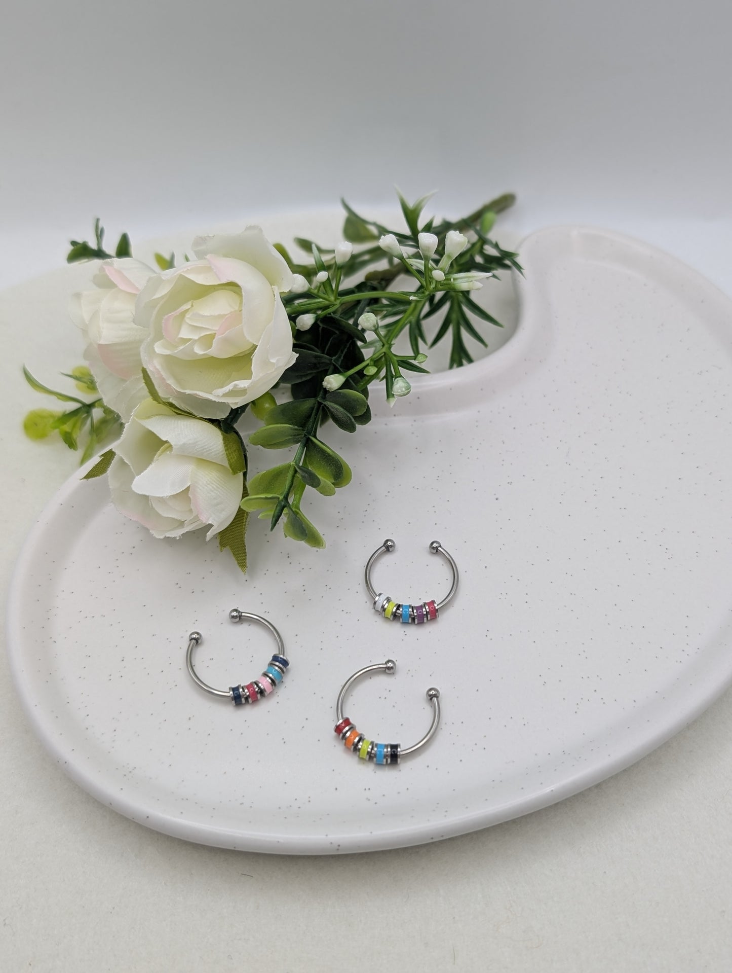 Fidget Ring mit beweglichen bunten Ringen | 1117
