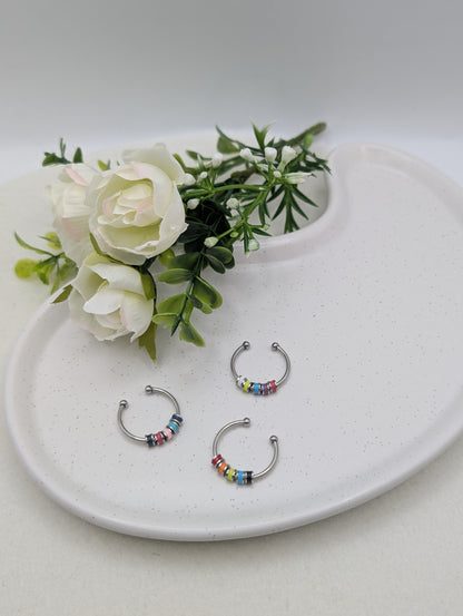 Fidget Ring mit beweglichen bunten Ringen | 1117