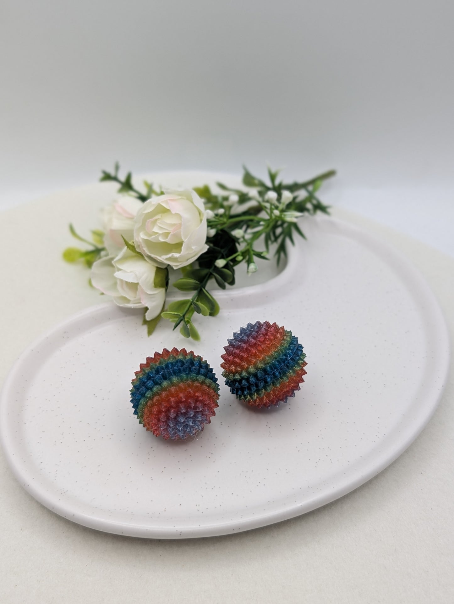 2er-Set Akupressurbälle – Regenbogen (3D-gedruckt) | 1120