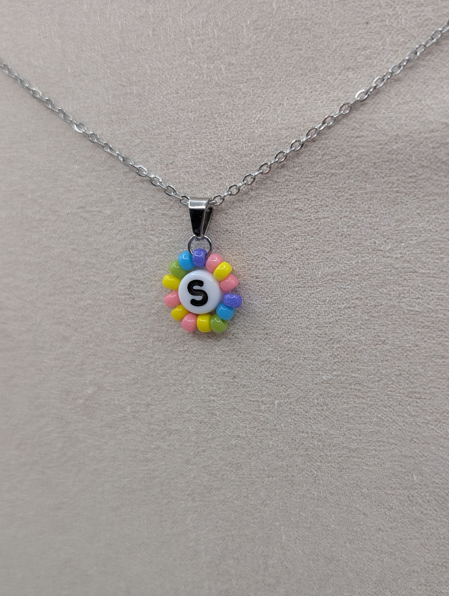 Personalisierte Edelstahlkette mit Buchstaben-Anhänger | 1124