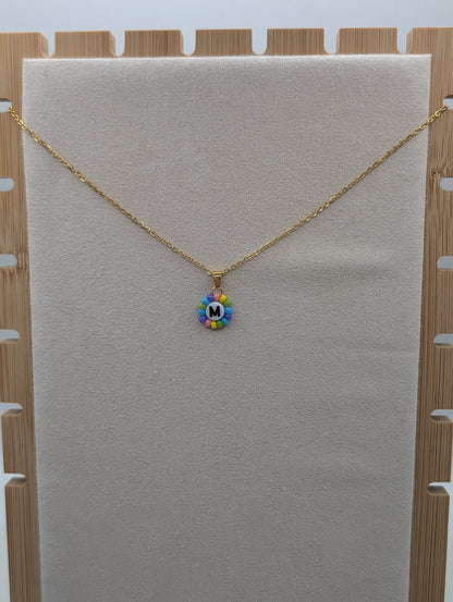 Personalisierte Edelstahlkette mit Buchstaben-Anhänger | 1124