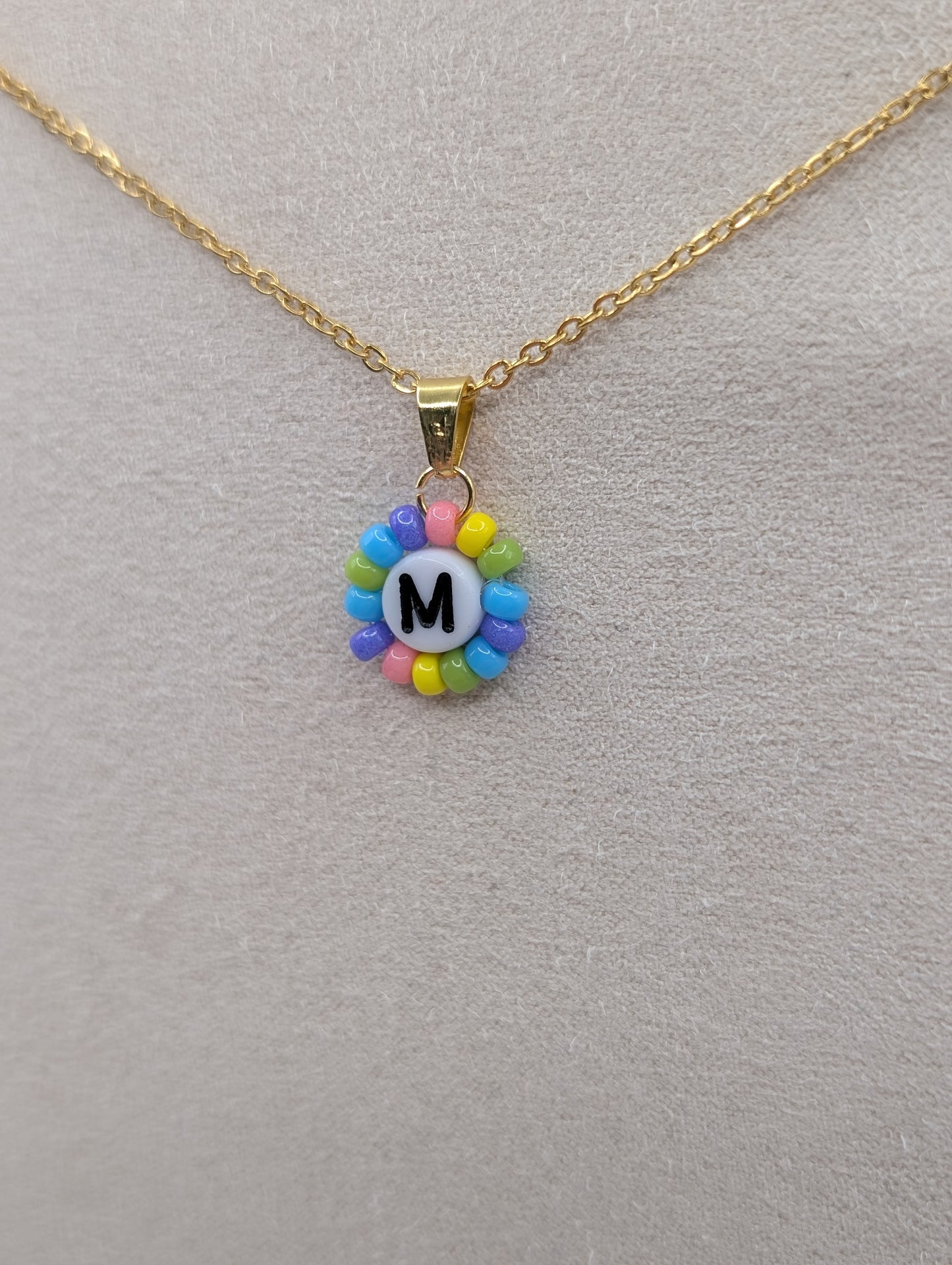 Personalisierte Edelstahlkette mit Buchstaben-Anhänger | 1124