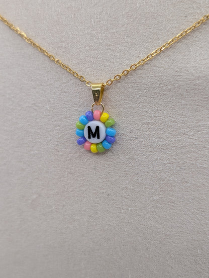 Personalisierte Edelstahlkette mit Buchstaben-Anhänger | 1124