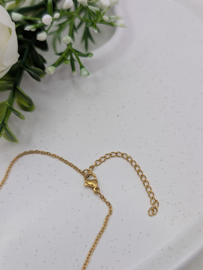 Personalisierte Edelstahlkette mit Buchstaben-Anhänger | 1124