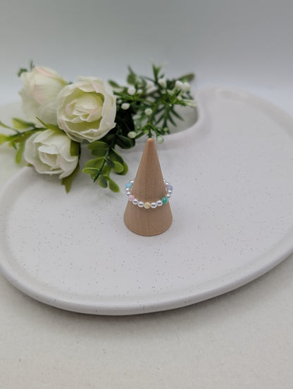 Perlenring „Soft Moments“ mit farbigen Muschelperlen | 1127