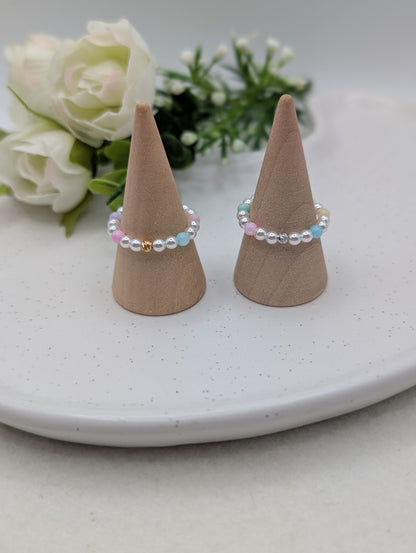 Perlenring „Soft Moments“ mit farbigen Muschelperlen | 1127